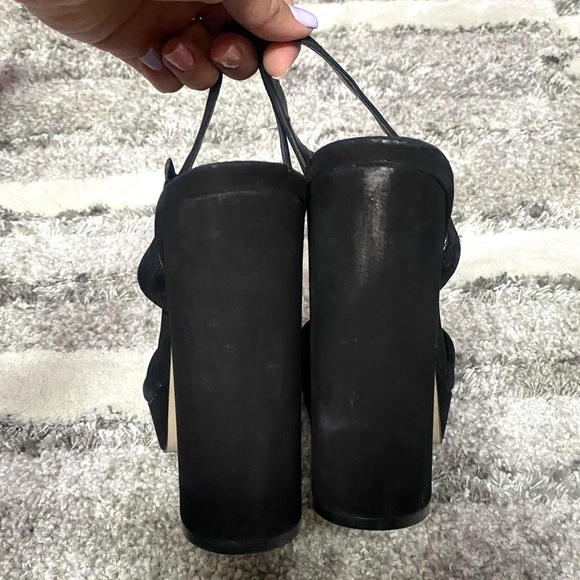 Steve Madden Kierra black chunky platform heels size 10 - Picture 4 of 13